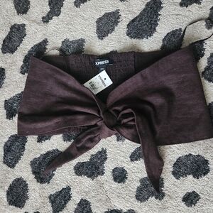 Express Linen Bandeau Top